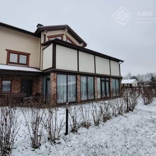 Фотографии выполненных работ компании «ABIE-GROUP» Испанских вертикальных ZIP систем с электроприводом Simu (Франция) . г.Можайск, Московская область